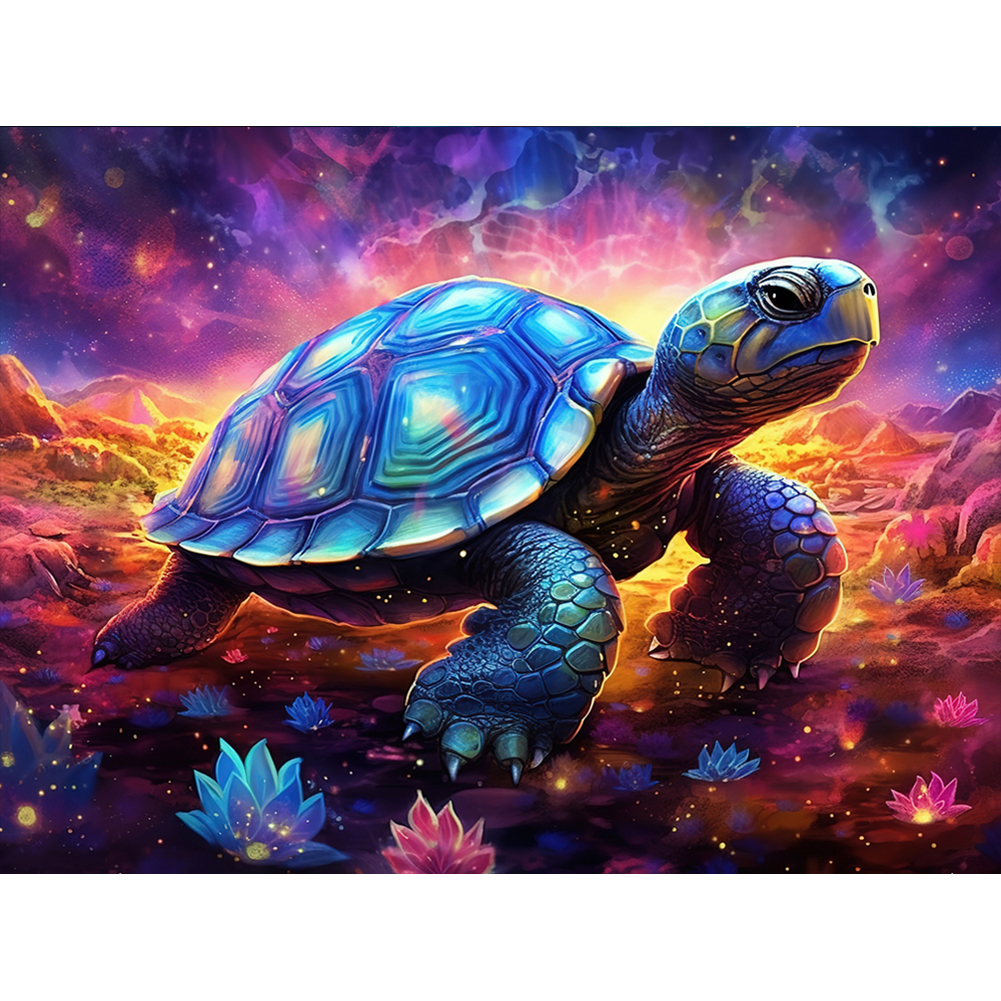 Mysterious Turtle 40*30CM (Canvas) Full Round Drill Diamond Painting gbfke