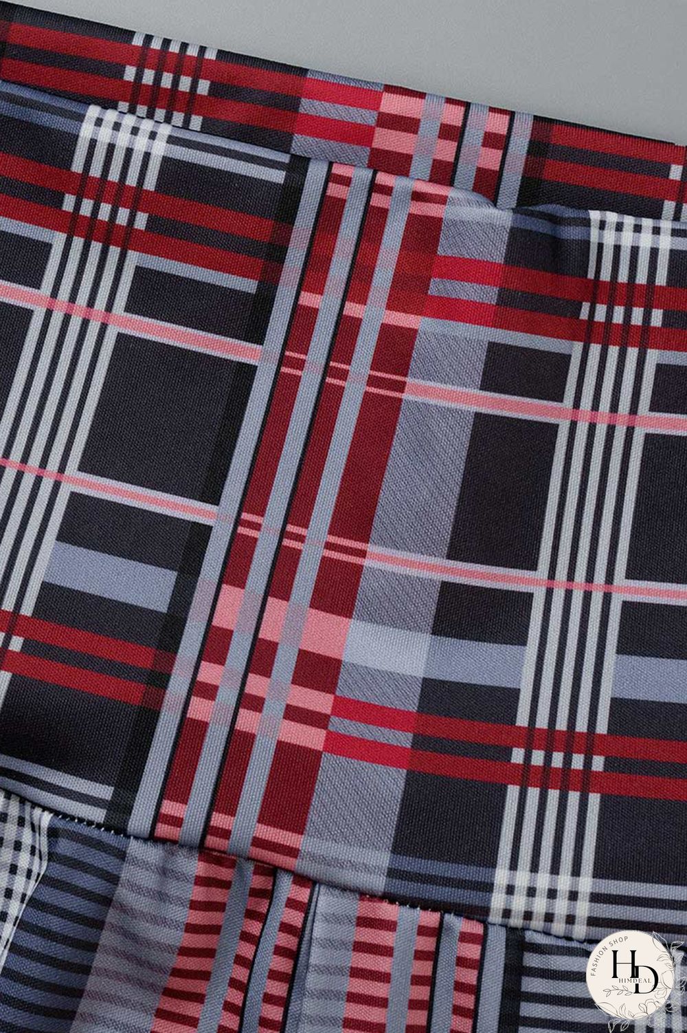 Apricot Fashion Casual Print Patchwork Regular High Waist Trousers