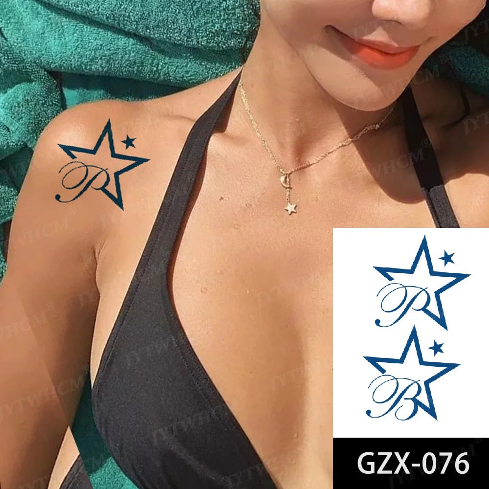 Juice Ink Semi-Permanent Temporary Tattoo Stickers Waterproof Gradually Darken The Color Design Simple Wholesale Customization