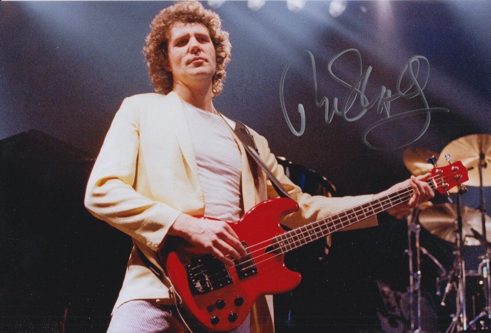 JOHN ILLSLEY HAND SIGNED 12X8 Photo Poster painting MUSIC AUTOGRAPH DIRE STRAITS