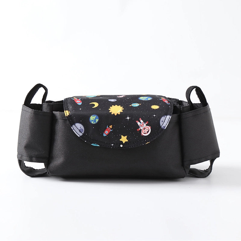 Stroller Bag Buggy Bag Multi-Function Feeder Water Cup Holder Baby Stroller Bag Storage Basket Storage