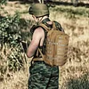 20L Taktischer Rucksack Milit&auml;r Daypack Wasserabweisend MOLLE Klein Reiserucksack Bundeswehr Sportrucksack Radrucksack f&uuml;r Herren Damen Fitness Radfahren Outdoor, Schwarz/Braun/Camo