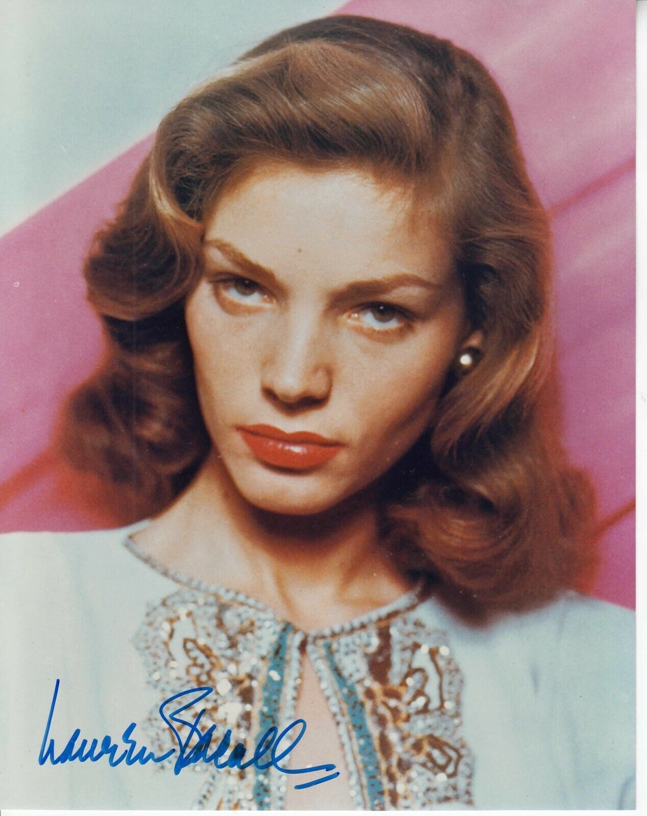 Lauren Bacall #3 8x10 Signed Photo Poster painting w/ COA Actress