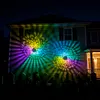 Solar Fence Lights Mandala Theme Waterproof Metal Solar Powered Deck Step Stair Lights for Garden Post Patio Decor Gifts for Women Mom