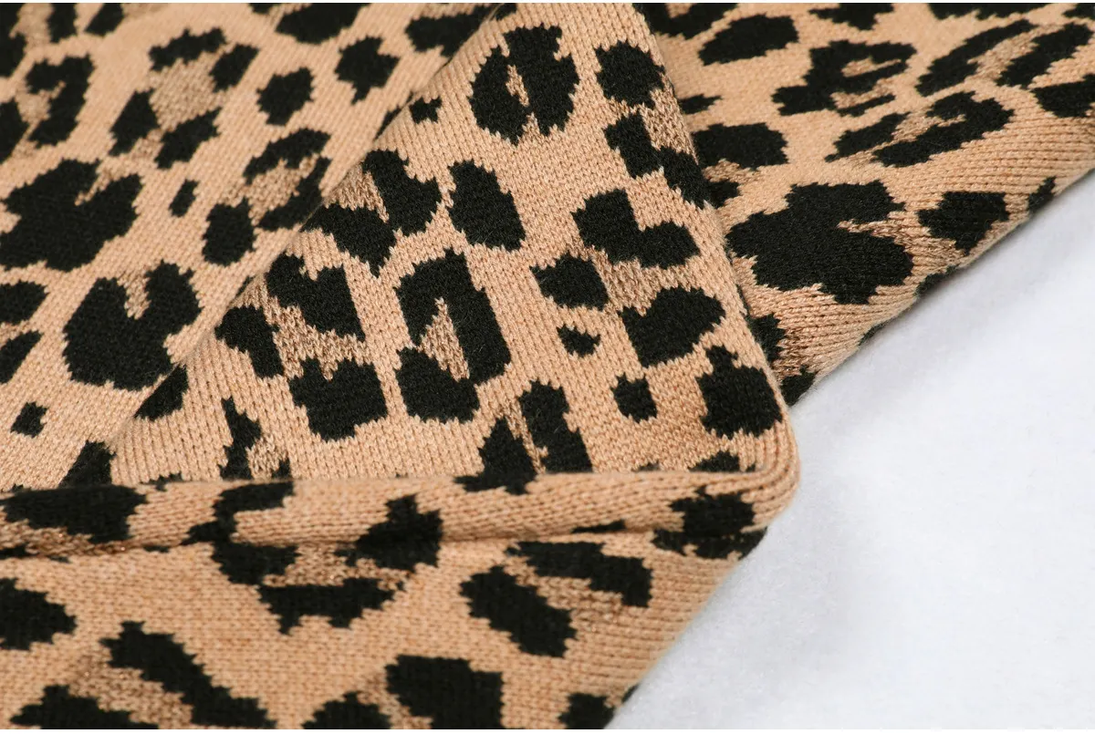 Summer Socialite Quality Leopard Print Fil Lumiere Weave Sleeveless Sling Dress