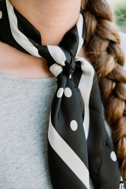 Dot Print Neck Scarf