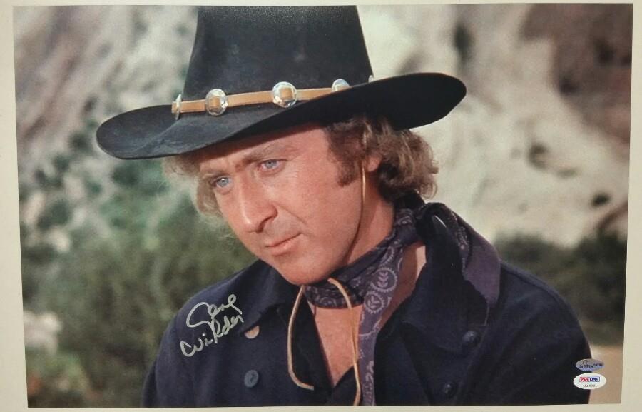 GENE WILDER Signed Blazing Saddles 12x18 Photo Poster painting #3 Autograph w/ PSA/DNA