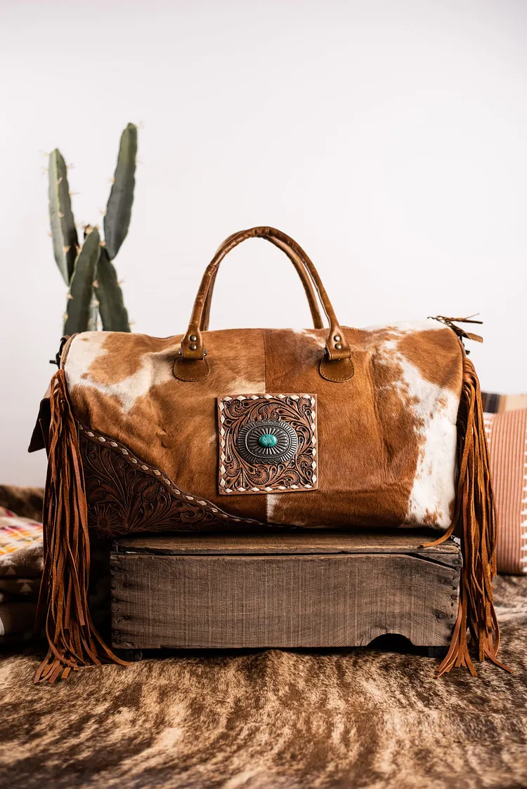 The King Ranch Cowhide Duffle Bag