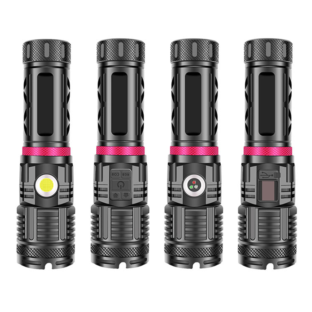 

XHP120 COB LED Flashlight Torch USB Charge Hunting Fishing Night Flash Lamp, 501 Original