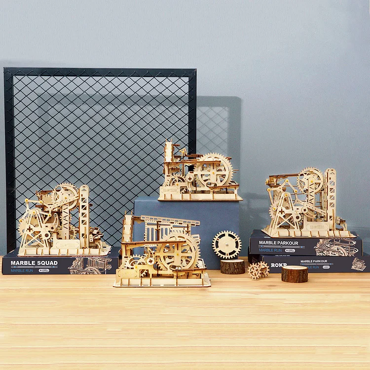 ROKR Marble Run Puzzle en bois 3D (4 jeux)