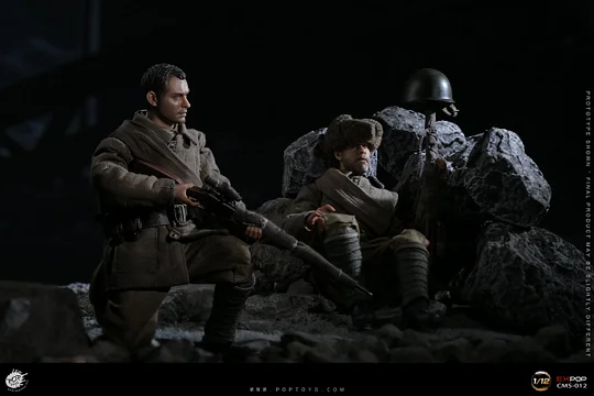 In-stock 1/12 POPTOYS CMS012 Soviet Snipers Action Figure (2 Figures)