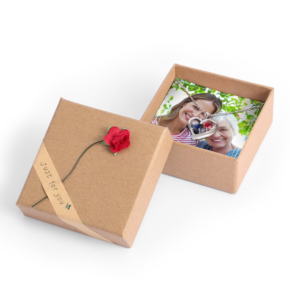 Personalisierter  Foto Geschenkbox-für Ringe, Ohrringe oder kleine Artikel m1 Kettenmachen