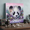 Kit de peinture en perles Panda diamond art avec cadre 9,84x9,84 pouces cadeau pour adultes