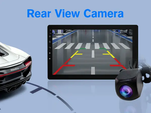 Product Introduction of 10.1" Rotatable Touch Screen Car Stereo Single Din - Android 13. Wireless CarPlay/Android Auto. 4-Core CPU. 2GB+32GB. GPS Navigation. Hi-Fi Sound. Bluetooth 4.2. AHD Backup Camera (Vertical Fit) 11