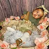 [Heartbeat & Sound] African American Reborn Baby Doll Girl 20" Soft Weighted Body Realistic, Cute Lifelike  Silicone Doll - RBBI-Myrebornbabydoll&reg; Myrebornbabydoll&reg;