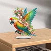 Acryl Papagei und Elf - 5d DIY Handwerk Ornament