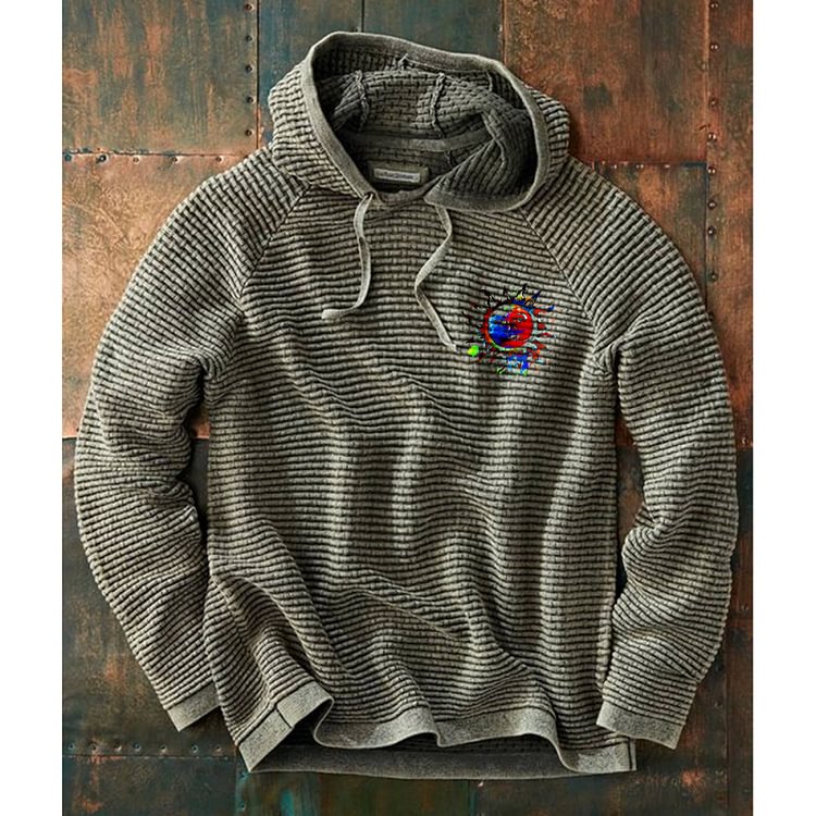 Pre sale men's street Hippie Print Long Sleeve Sweater