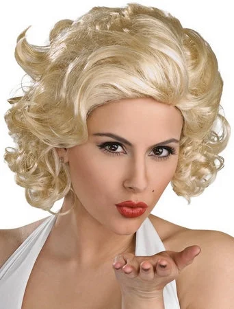 Short Marilyn Monroe Blond Wig-elleschic