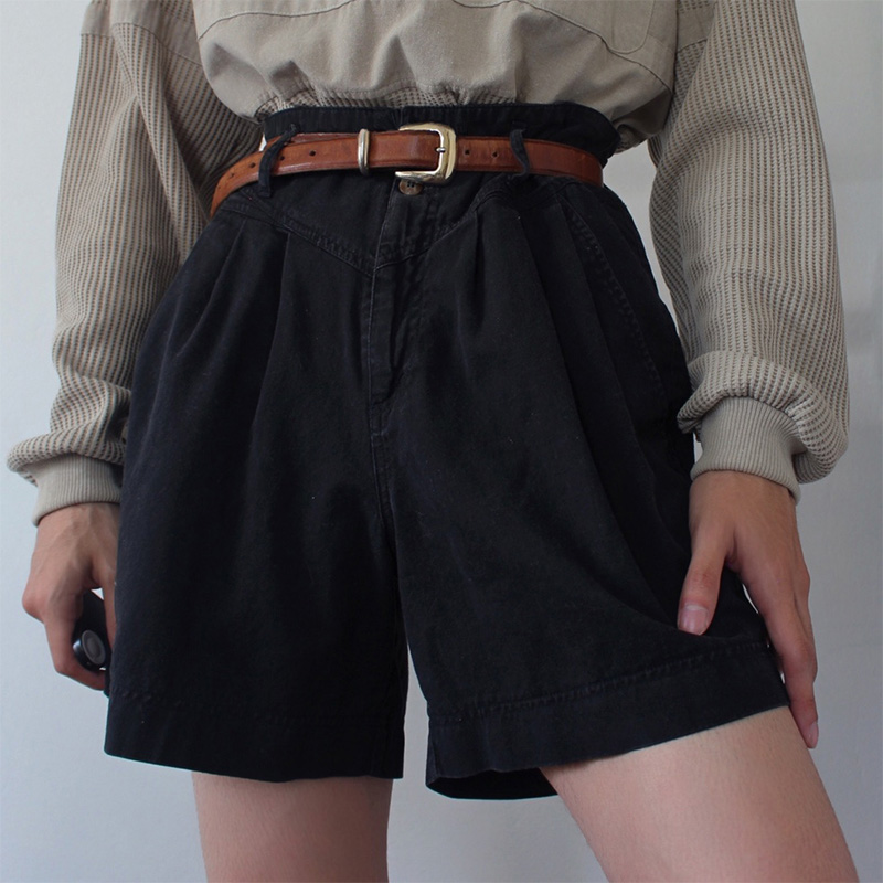 Vintage Casual Loose Shorts / [blueesa] /