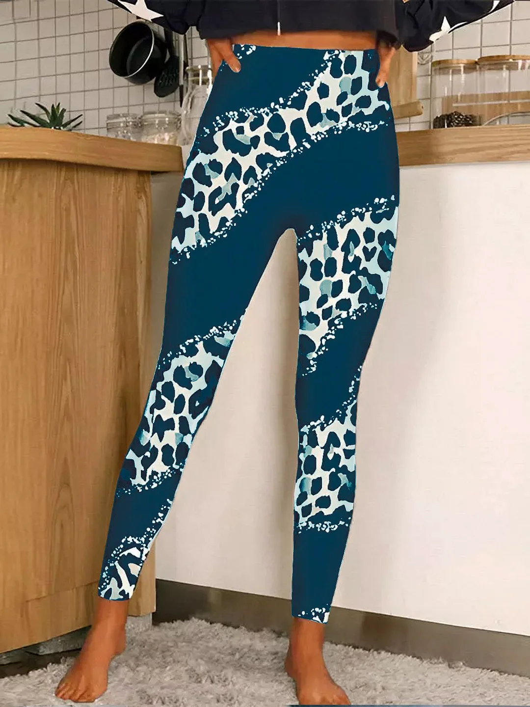 Jersey Leopard Casual Tight Leggings | IFYHOME