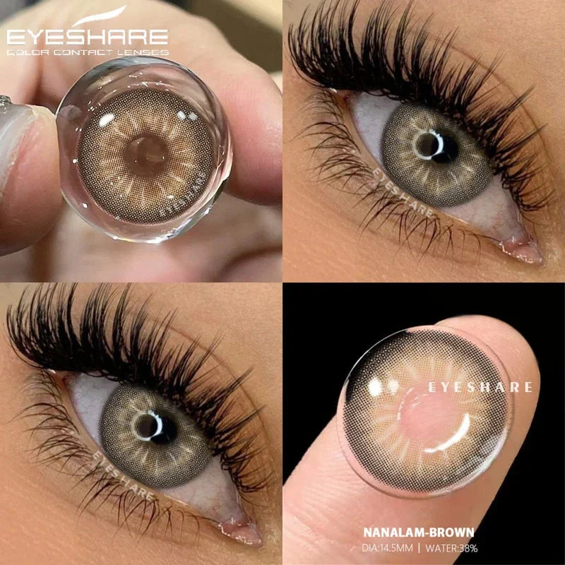Sdrawing 1pair Natural Colored Contacts Lenses for Eyes Blue Eyes Lenses Green Contacts Yearly Beautiful Pupil Eyes Contact Lens