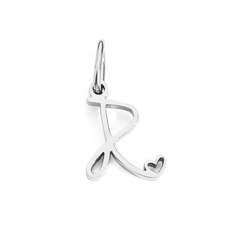 1 Piece Minimalist Letter Stainless Steel Plating Pendant Jewelry Accessories