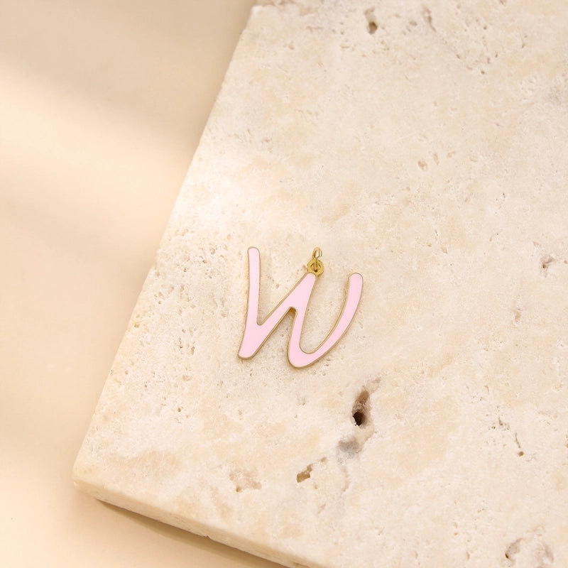 1 Piece 304 Stainless Steel Letter Jewelry Accessories Pendant