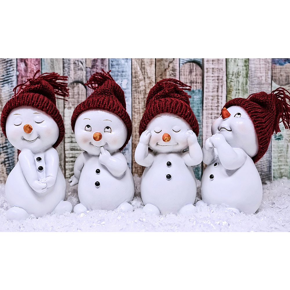 

Snowman - Square Drill Diamond Painting - 50*30CM, 501 Original