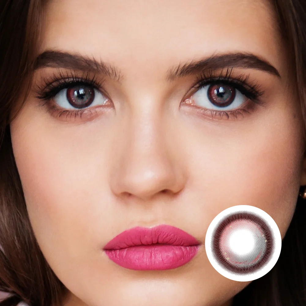 NEBULALENS Grumpy Tomato Yearly Prescription Colored Contacts NEBULALENS