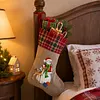 DIY Diamond Painting Christmas Stockings Hanging Ornaments Large Capacity Xmas Socks Pendant Wear Resist Candy Gift Storage Bags for Family Christmas Holiday Party Decoration (Snowman)