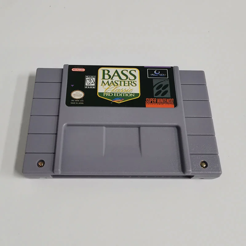 Bass Masters Classic SNES For Super Nintendo Entertainment System - 16 Bit US Version Game Cartridge