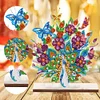 Diamond Painting Wooden Flower Peacock Desktop Ornament Home Decor