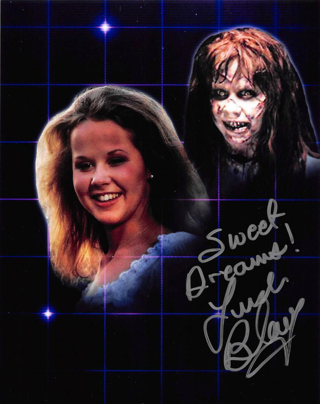 Linda Blair Signed 11x14 Composite Photo Poster painting The Exorcist (Ugly) Sweet Dreams (Cute)