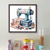 Sewing Machine-18CT Stamped Cross Stitch 25*25cm/9.84*9.84in tapestrymarket