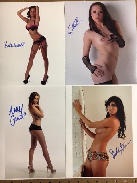 4 Signed Actress/Bikini Model Signed 8x10 Photo Poster paintings;Danie Eastman,Shannah Taylor,et