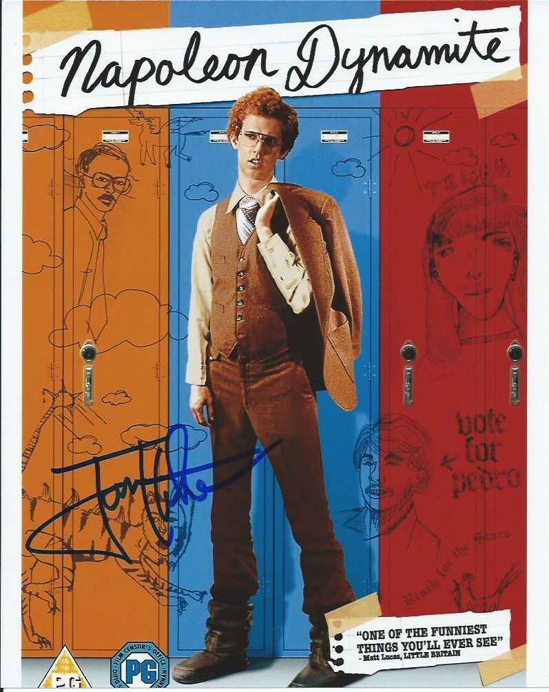 JON HEDER signed autographed NAPOLEON DYNAMITE 8x10 Photo Poster painting w/COA