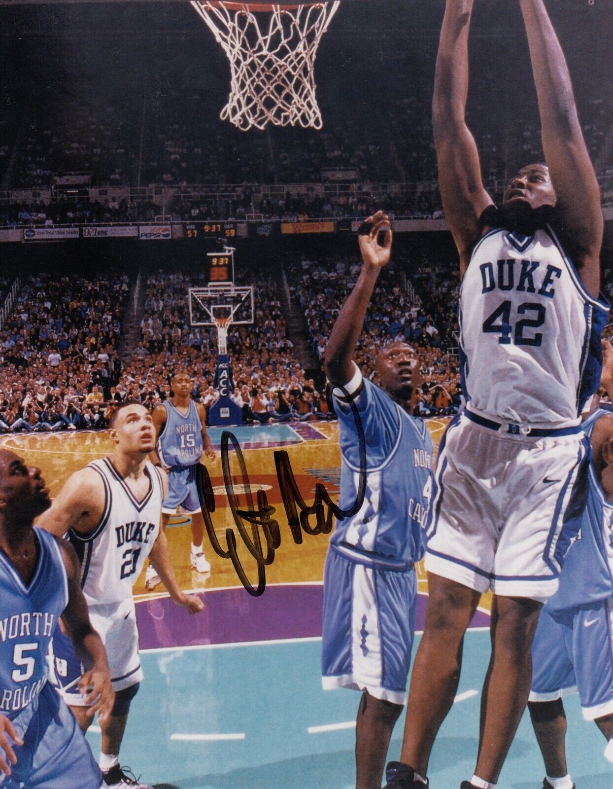 Elton Brand #1 Signed 8x10 Photo Poster painting w/ COA Duke Blue Devils 031719