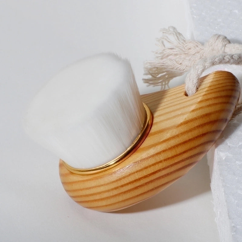 Beech Wooden Handle Facial Cleansing Brush