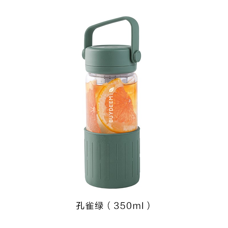 北鼎泡茶随手杯 400ml 茶水分离玻璃杯 便携过滤随手杯-Digicat 猫电澳洲