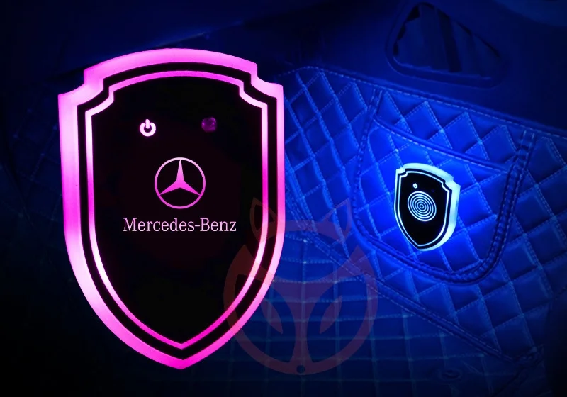 Car smart triangle window atmosphere modification lamp