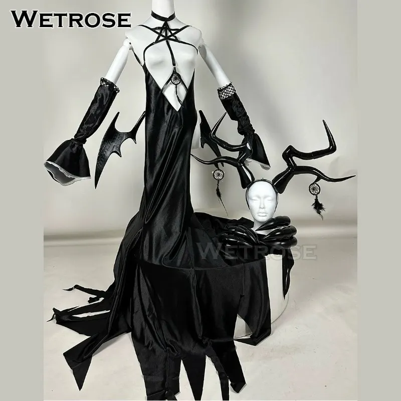 [Wetrose] In Stock Azur Lane Owari Devil Dress Game Outfit Cosplay Costume Halloween 