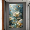 Lotus-11CT Stamped Cross Stitch 40*70cm/15.75*27.56in(Big Size)