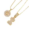 ✨Collier avec pendentif lettre de l'alphabet en or💕