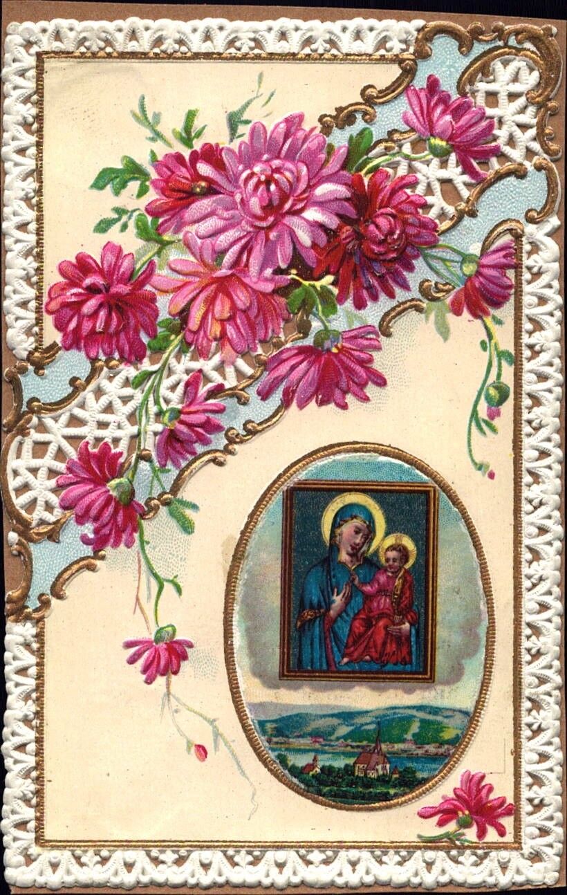 St.Mary W?rth Pilgrimage Devotional Picture Holy Icon Austria Coloured (O-7624