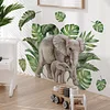 Nature Plants Elephants Wall Sticker Home Kids Room Decor