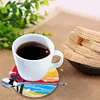 6pcs DIY Anti Slip Coasters Stackable Creative for Tabletop Protection