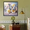 Diamond Painting - Full Round Drill - Flower Butterfly(Canvas|40*40cm)