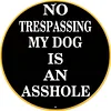 No trespassing - Round Metal Tin Signs(12*12Inch)
