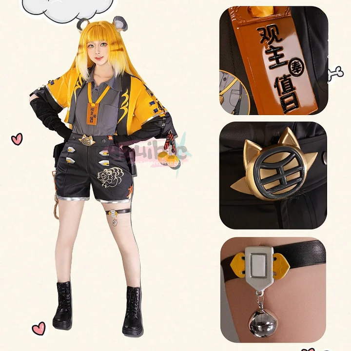 ゼンゼロ 橘福福 チーフーフー コスプレ フルセット Azuiblc ゼンゼロ チーフーフー（橘福福）コスプレ衣装｜特大しっぽ