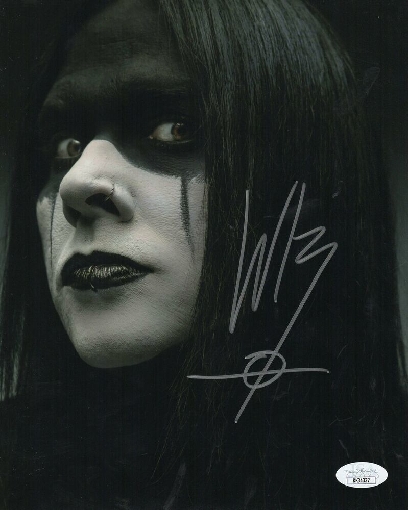 Wednesday 13 Autograph 8x10 Photo Poster painting Murderdolls Signed  2